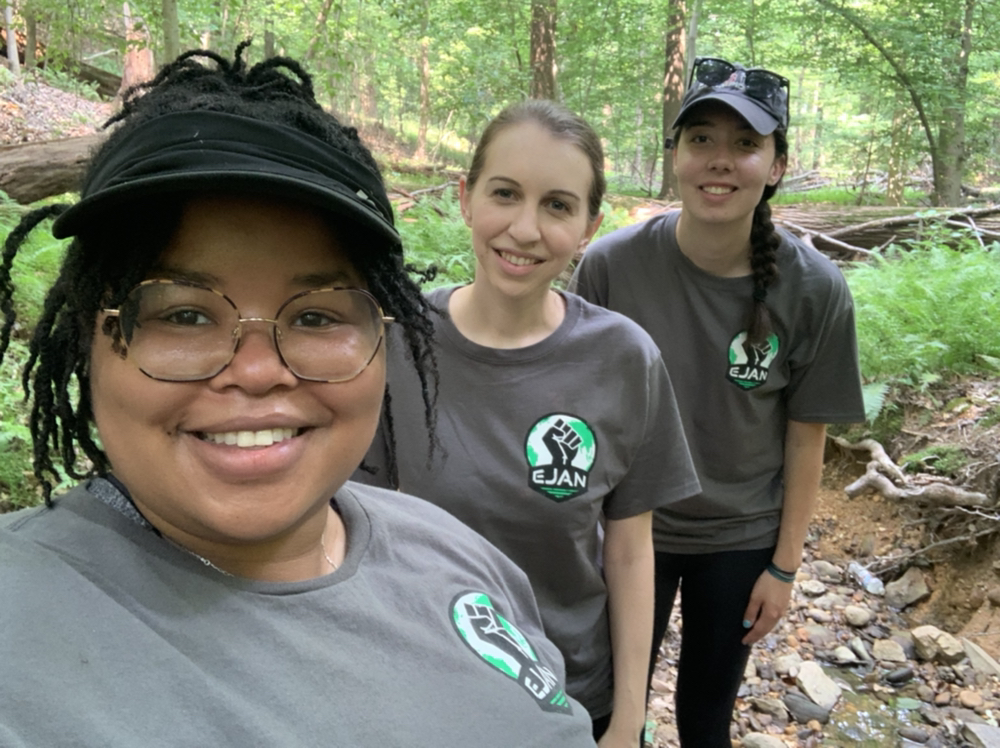 Ruth Dickey-Chasins selfie with two others