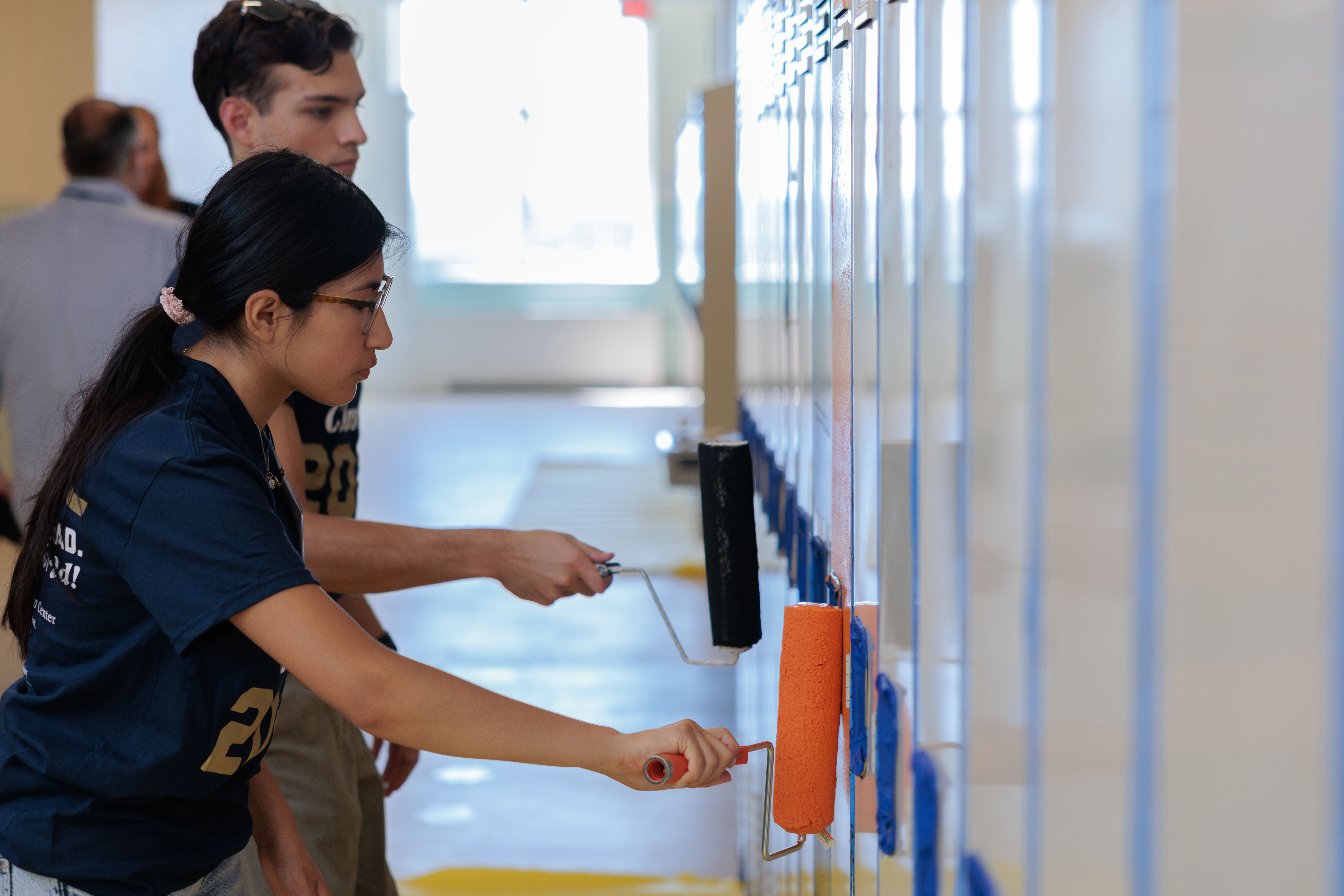 Photos from GW Class of 2029 Serving at partner sites Welcome Day 2025