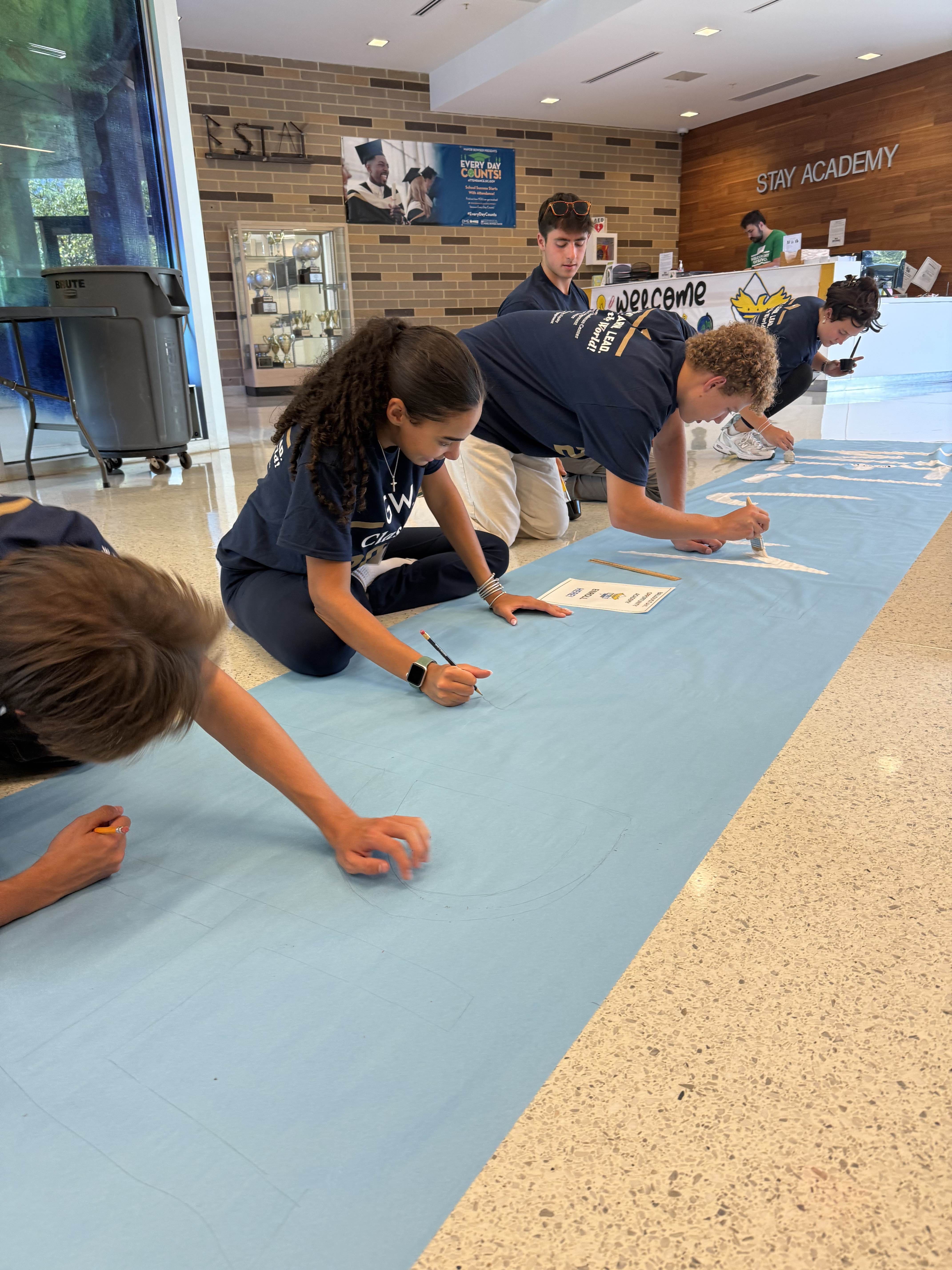 Photos from GW Class of 2029 Serving at partner sites Welcome Day 2025