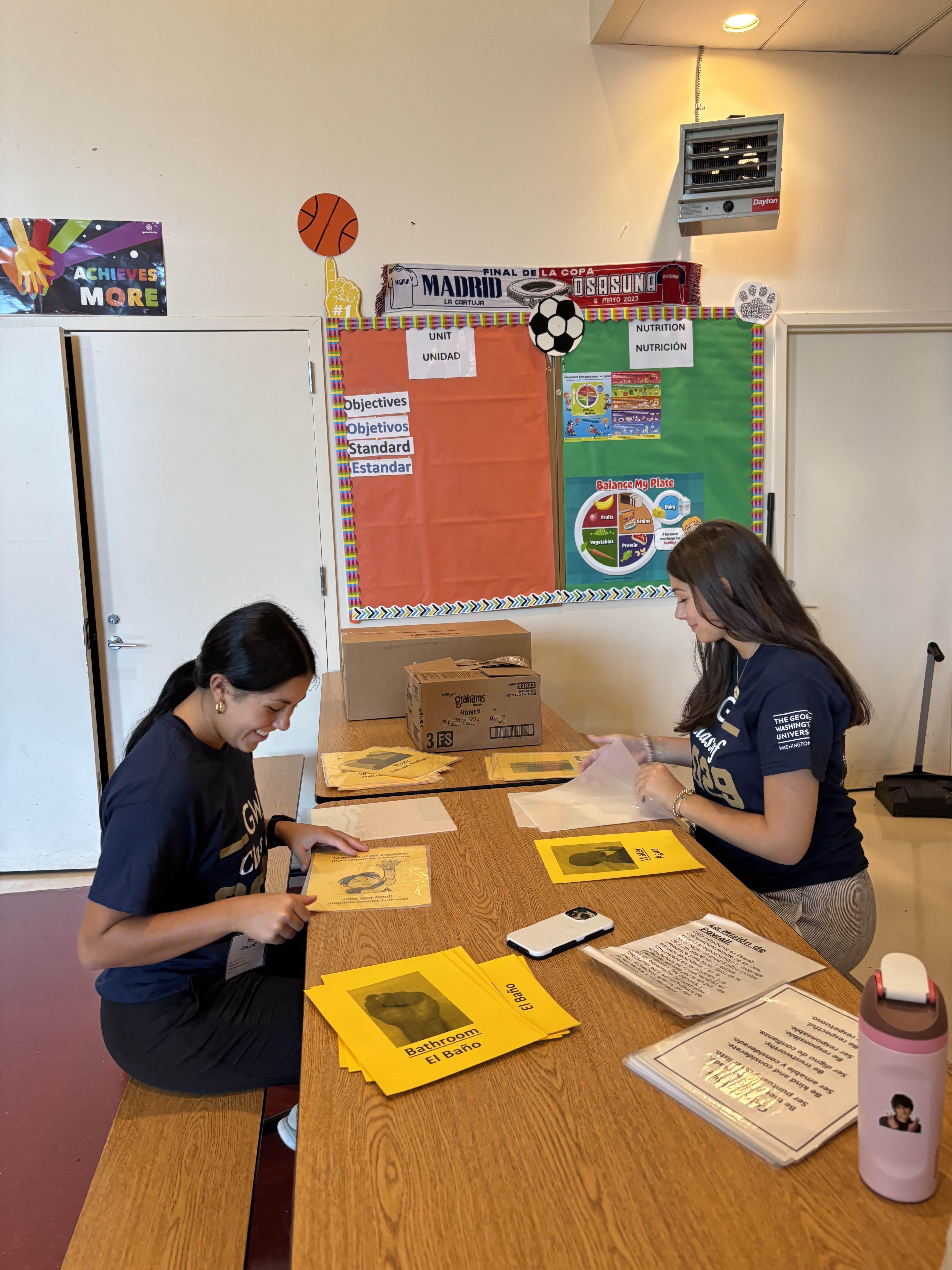 Photos from GW Class of 2029 Serving at partner sites Welcome Day 2025