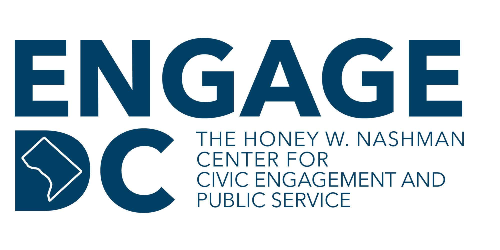 text: engage dc; icon: dc outline