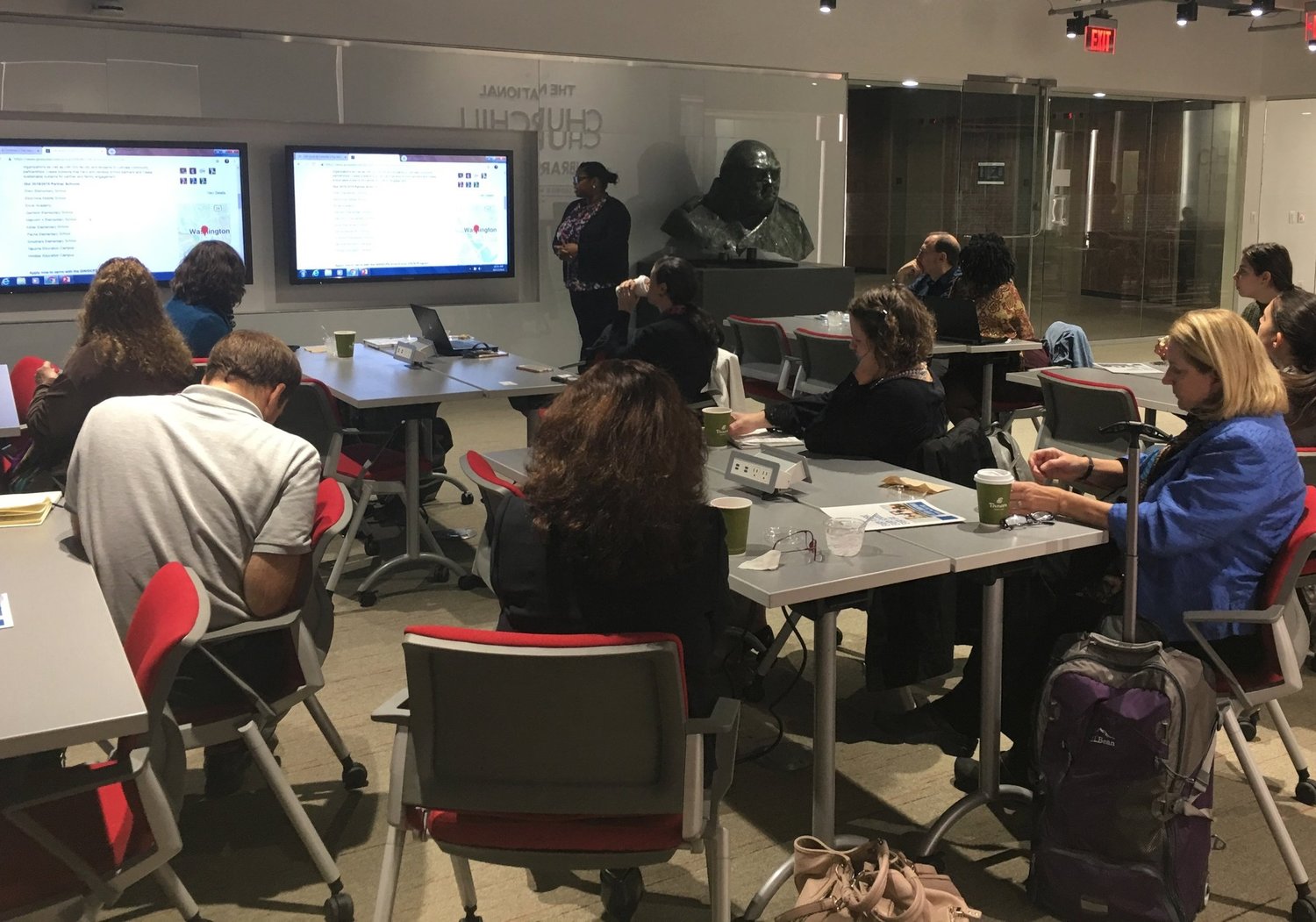 Charity Eddleman presenting