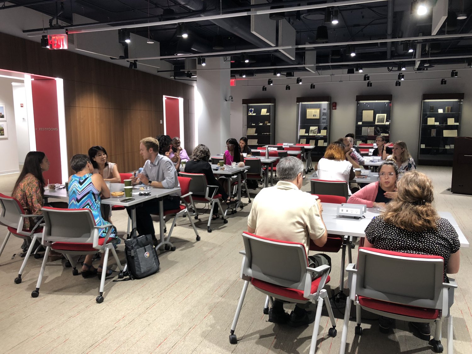 Faculty at Welcome Back Breakfast