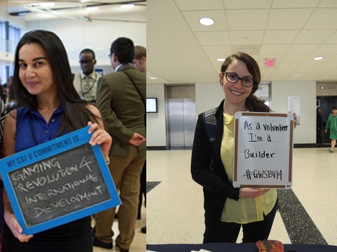 2015-2016 Knapp Fellows Mariam Adil and Samantha Cook