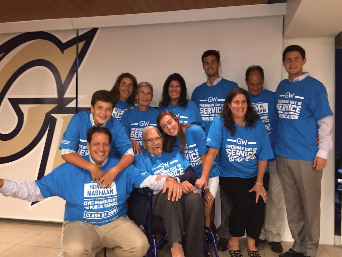 The Nashman Family at Welcome Day of Service