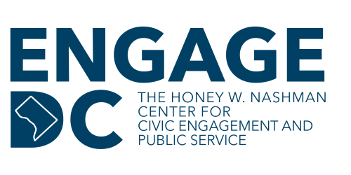 text: engage dc; icon: dc outline